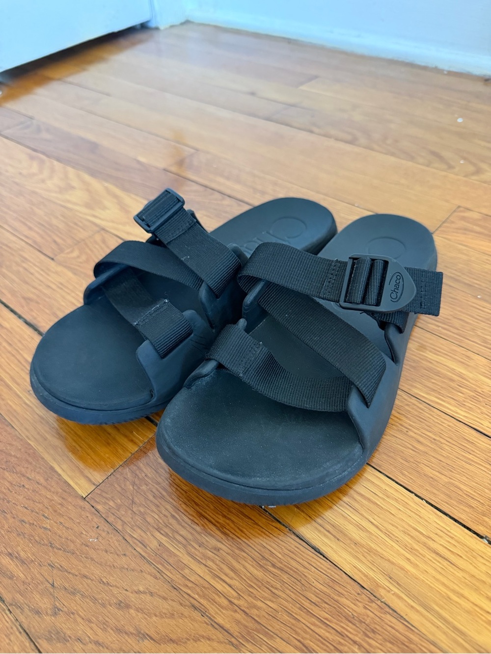 Chaco Black Slide Sandals